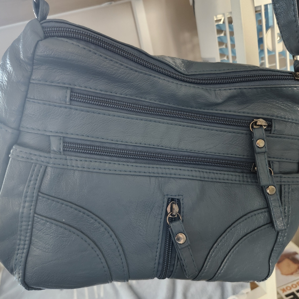 Stylish Blue Shoulder Bag